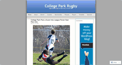 Desktop Screenshot of collegeparkrugby.wordpress.com