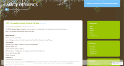 Desktop Screenshot of familyolympics.wordpress.com