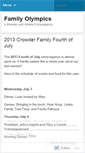Mobile Screenshot of familyolympics.wordpress.com