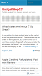 Mobile Screenshot of gadgetstop321.wordpress.com