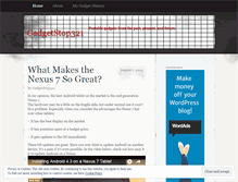 Tablet Screenshot of gadgetstop321.wordpress.com