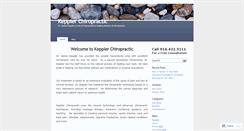 Desktop Screenshot of kepplerchiropractic.wordpress.com