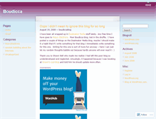 Tablet Screenshot of boudiccablog.wordpress.com