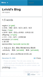 Mobile Screenshot of lvivid.wordpress.com