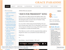 Tablet Screenshot of graceparadise.wordpress.com