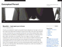 Tablet Screenshot of conceptualpervert.wordpress.com