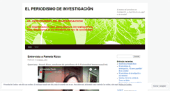 Desktop Screenshot of elperiodismodeinvestigacion.wordpress.com