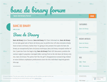 Tablet Screenshot of home.bancdebinaryforum.wordpress.com
