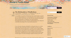 Desktop Screenshot of anniesfoodaffair.wordpress.com