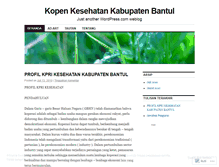 Tablet Screenshot of kopenkesehatan.wordpress.com