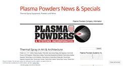 Desktop Screenshot of plasmapowders.wordpress.com