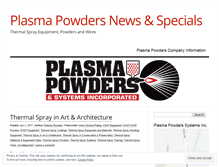 Tablet Screenshot of plasmapowders.wordpress.com