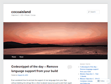 Tablet Screenshot of cocoaisland.wordpress.com