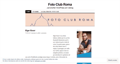 Desktop Screenshot of fotoclubroma.wordpress.com