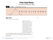 Tablet Screenshot of fotoclubroma.wordpress.com