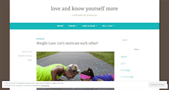 Desktop Screenshot of loveandknowyourselfmore.wordpress.com