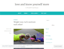 Tablet Screenshot of loveandknowyourselfmore.wordpress.com