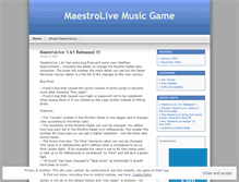 Tablet Screenshot of maestrolive.wordpress.com