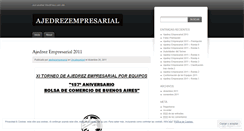 Desktop Screenshot of ajedrezempresarial.wordpress.com