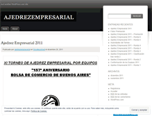 Tablet Screenshot of ajedrezempresarial.wordpress.com