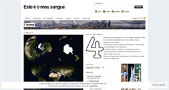 Desktop Screenshot of esteeomeusangue.wordpress.com