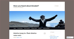 Desktop Screenshot of annabelgracehancock.wordpress.com