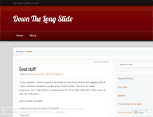 Tablet Screenshot of downthelongslide.wordpress.com
