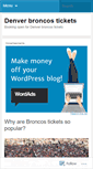 Mobile Screenshot of denverbroncosticket.wordpress.com
