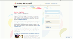 Desktop Screenshot of amcdonaldonlineportfolio.wordpress.com