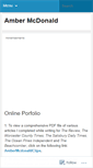 Mobile Screenshot of amcdonaldonlineportfolio.wordpress.com