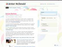Tablet Screenshot of amcdonaldonlineportfolio.wordpress.com