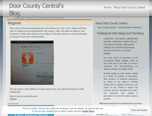 Tablet Screenshot of doorcountycentral.wordpress.com