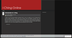 Desktop Screenshot of ichingonline.wordpress.com