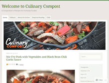 Tablet Screenshot of culinarycompost.wordpress.com