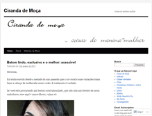 Tablet Screenshot of cirandademoca.wordpress.com