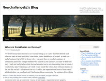 Tablet Screenshot of newchallengekz.wordpress.com