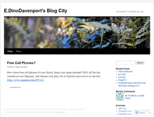 Tablet Screenshot of dinodavenport.wordpress.com