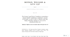 Desktop Screenshot of bouhanwilliamslevy.wordpress.com