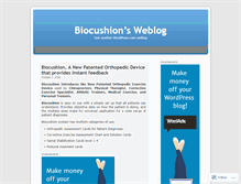 Tablet Screenshot of biocushion.wordpress.com