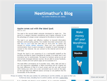 Tablet Screenshot of neetimathur.wordpress.com