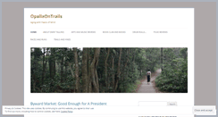 Desktop Screenshot of opallaontrails.wordpress.com