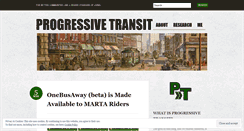 Desktop Screenshot of progressivetransit.wordpress.com