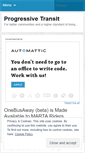 Mobile Screenshot of progressivetransit.wordpress.com