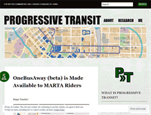 Tablet Screenshot of progressivetransit.wordpress.com