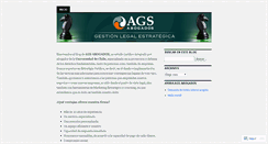 Desktop Screenshot of agsabogados.wordpress.com
