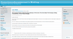 Desktop Screenshot of conscienceducameroun.wordpress.com