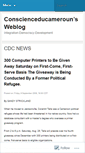 Mobile Screenshot of conscienceducameroun.wordpress.com