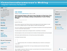 Tablet Screenshot of conscienceducameroun.wordpress.com