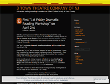 Tablet Screenshot of 3towntheatrecompany.wordpress.com