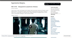 Desktop Screenshot of egzistencija.wordpress.com